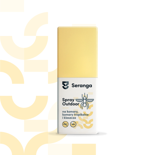 Seranga Spray Outdoor 100ml na komary i kleszcze - Ikarydyna 20%