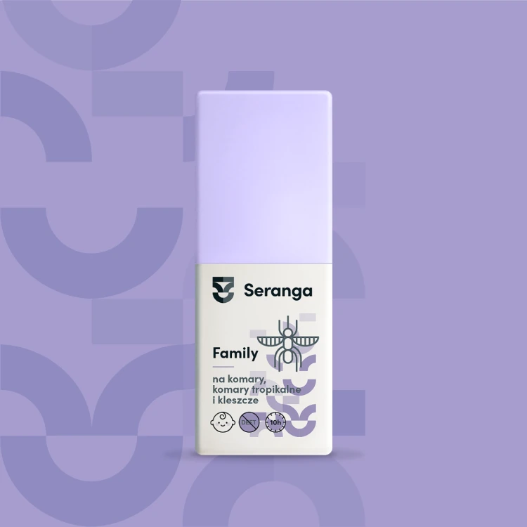 Seranga Family 100ml na komary i kleszcze - Ikarydyna 10%